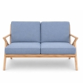 Solid teak Z frame joinery detail Amager Retro Loveseat