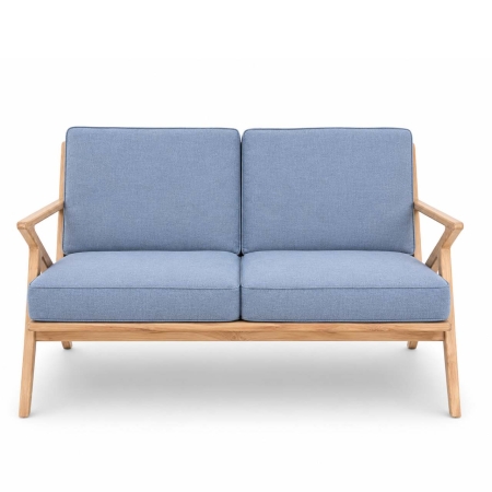 Solid teak Z frame joinery detail Amager Retro Loveseat