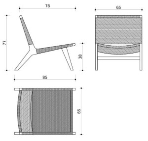 Dimensions-Svendborg Lounge Chair