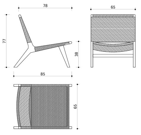 Dimensions-Svendborg Lounge Chair