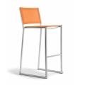 Firenze bar stool yellow finish pop of colour detail