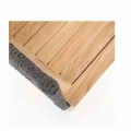 Mamoratta 3 Seater tapered wood leg detail
