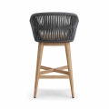 Mamoratta Bar Chair back side view woven rope