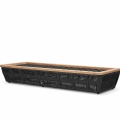 Mamoratta Chaise with Wheels top view woven frame
