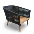 Mamoratta Lounge Chair full back view woven rope