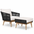 Mamoratta Ottoman styled with Mamoratta Lounge Chair