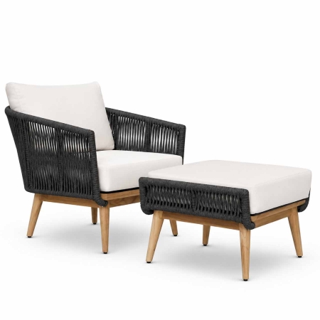 Mamoratta Ottoman styled with Mamoratta Lounge Chair