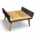 Mamoratta Ottoman wood slat frame top view