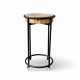 Wellington Butcher Block Round Teak Side Table