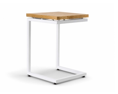 Inspired by the understated luxury of Danish design heritage, the Firenze C Table is a study in restraint — a side table reduced to its essential gesture. The distinctive C-shaped frame is drawn from a single continuous line, engineered to slide under a sofa arm or bed frame and place a surface exactly where it's needed, without a leg ever standing in the way. Nothing about the Firenze C Table is incidental. The taper of the frame, the poise of the top, the precise proportion between height and reach — every line is drawn with the same discipline that defines great Scandinavian furniture: nothing added that doesn't need to be there, nothing missing that should be. The result is a table that reads as effortless, though every measurement is deliberate. Where the frame speaks in quiet, considered lines, the top is where the Firenze allows itself a little more personality. Offered in a solid wood top or a cool marble-effect stone top, and in a range of frame finishes from matte black to brushed chrome, each pairing is chosen with the same intent as the silhouette — a considered contrast that lets the table sit as comfortably beside a minimalist sofa as it does in a softer, more textured living room. Complete the look by pairing it with other pieces from the Firenze collection — the Firenze Lounge Chair or Firenze Loveseat for a coordinated seating corner, the Firenze Coffee Table for a matched living room set, or the Firenze Bar Table and Firenze Bar Side Chair for a considered bar setting elsewhere in the home. Each piece carries the same restrained, Scandinavian-inspired language, making it easy to furnish an entire space with a single, considered thread running through it.