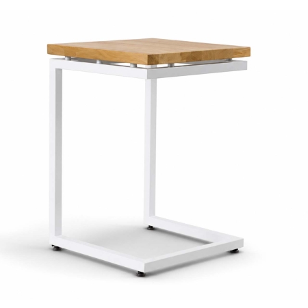 Inspired by the understated luxury of Danish design heritage, the Firenze C Table is a study in restraint — a side table reduced to its essential gesture. The distinctive C-shaped frame is drawn from a single continuous line, engineered to slide under a sofa arm or bed frame and place a surface exactly where it's needed, without a leg ever standing in the way. Nothing about the Firenze C Table is incidental. The taper of the frame, the poise of the top, the precise proportion between height and reach — every line is drawn with the same discipline that defines great Scandinavian furniture: nothing added that doesn't need to be there, nothing missing that should be. The result is a table that reads as effortless, though every measurement is deliberate. Where the frame speaks in quiet, considered lines, the top is where the Firenze allows itself a little more personality. Offered in a solid wood top or a cool marble-effect stone top, and in a range of frame finishes from matte black to brushed chrome, each pairing is chosen with the same intent as the silhouette — a considered contrast that lets the table sit as comfortably beside a minimalist sofa as it does in a softer, more textured living room. Complete the look by pairing it with other pieces from the Firenze collection — the Firenze Lounge Chair or Firenze Loveseat for a coordinated seating corner, the Firenze Coffee Table for a matched living room set, or the Firenze Bar Table and Firenze Bar Side Chair for a considered bar setting elsewhere in the home. Each piece carries the same restrained, Scandinavian-inspired language, making it easy to furnish an entire space with a single, considered thread running through it.