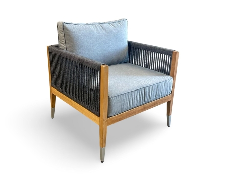 Oslo Lounge chair Charcoal Rope M F37 13 mm