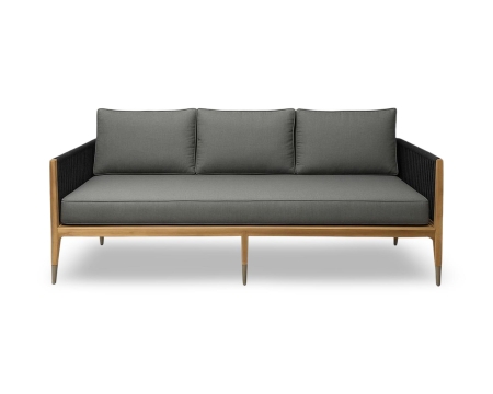 Oslo Sofa 3 Seater Charcoal Rope MK F37 13 mm Pic