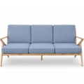 Blue fabric texture detail Amager 3 Seater cushion close up