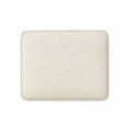 Italian distress finish leather texture close up ivory ottoman cushion