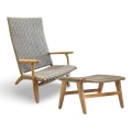 Svendborg lounge arm chair Height Back and Ottoman