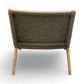 Svendborg lounge arm chair low in light Griege rope