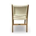 Copenhagen dining side chair Standard weave side profile teak frame