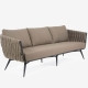 3 Seater woven sofa poolside outdoor living space styling