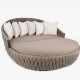 Sorrento Daybed aerial top down view split round cushion design