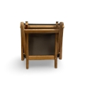 Newport ottoman recliner teak side table folded