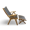 Newport recliner reclined position with ottoman